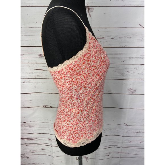 Vtg Express Y2K Black Floral Mesh Lace Top Womens Fairy Grunge Shirt Sz M - Picture 2 of 6